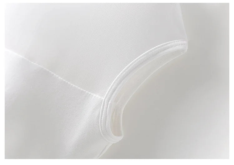 Built In Bra T-Shirt Top with Sheer Mesh Panel