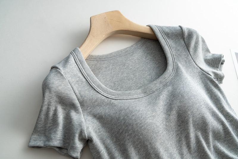 T-Shirt mit integriertem BH und Ärmeln