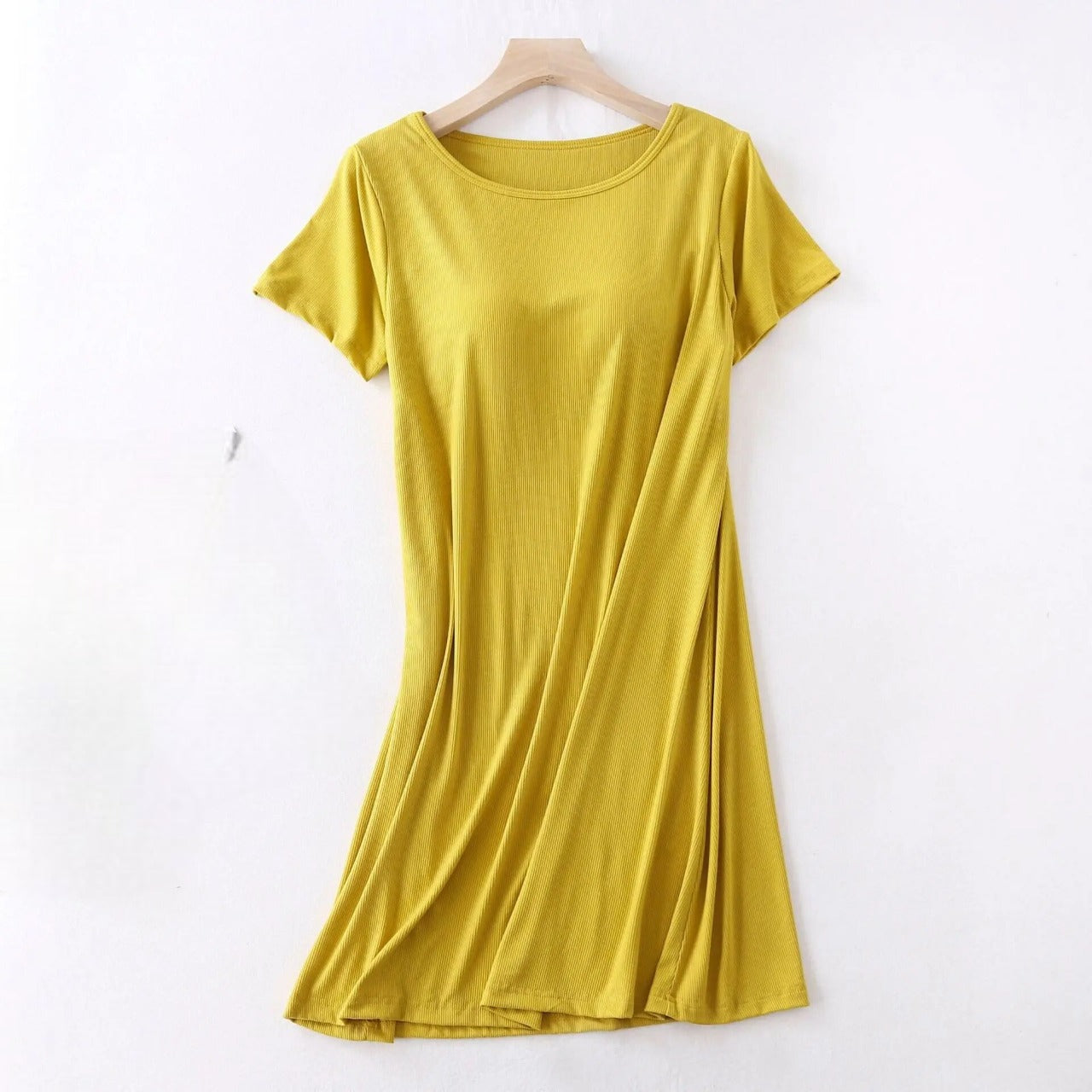 Nachthemd Nachthemd mit integriertem BH locker mit Regal-BH