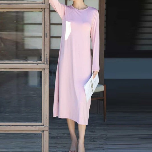 Long Sleeve Night dress with Inbuilt Bra