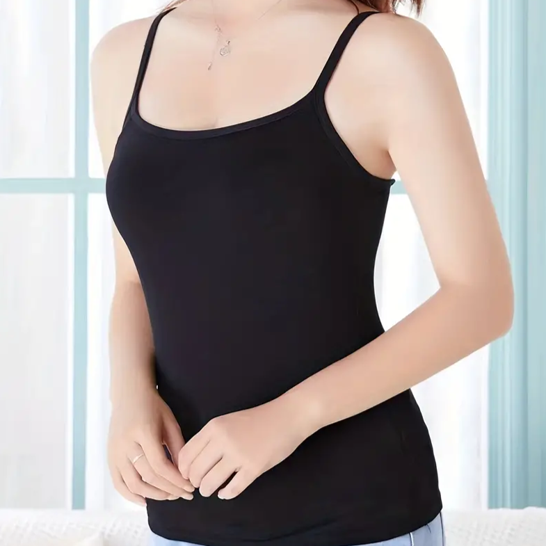 Camisole-Top mit integriertem BH, gepolstertes Unterhemd