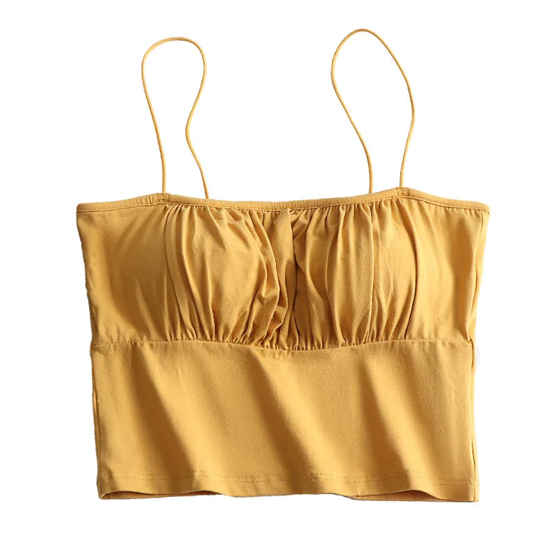 Cami-Tanktop mit integriertem BH, Camsiole-Unterhemd