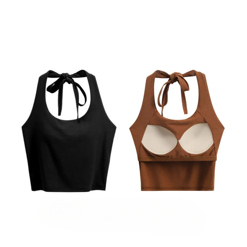 Tank-Crop-Top mit integriertem BH