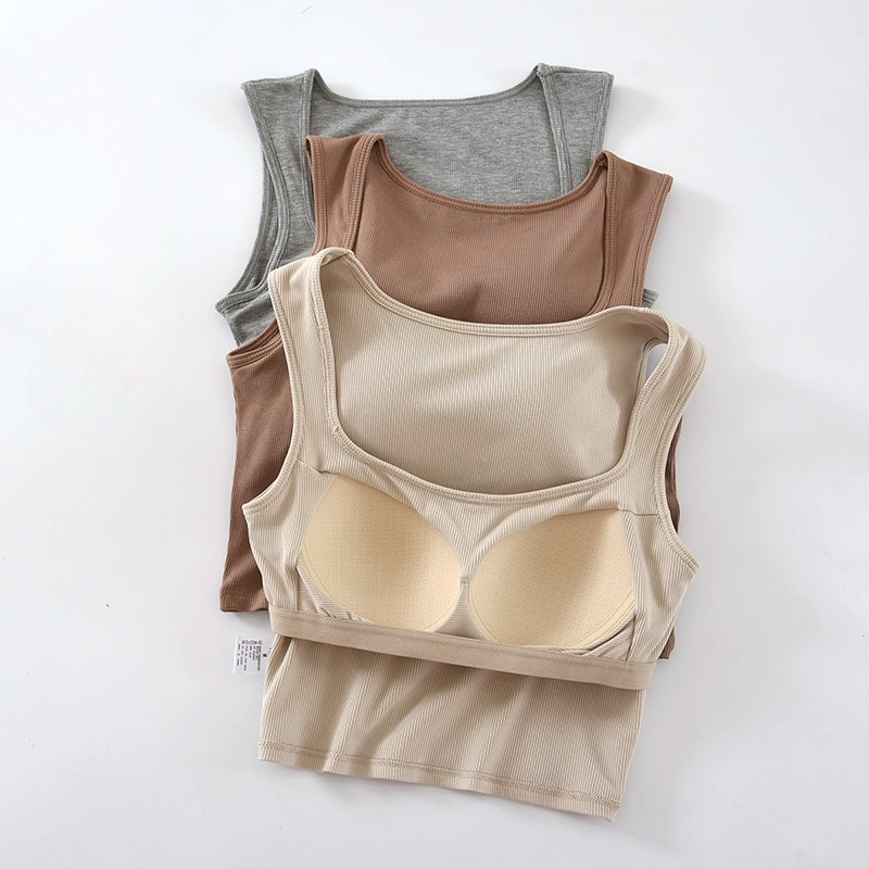 Tank-Crop-Top mit integriertem BH