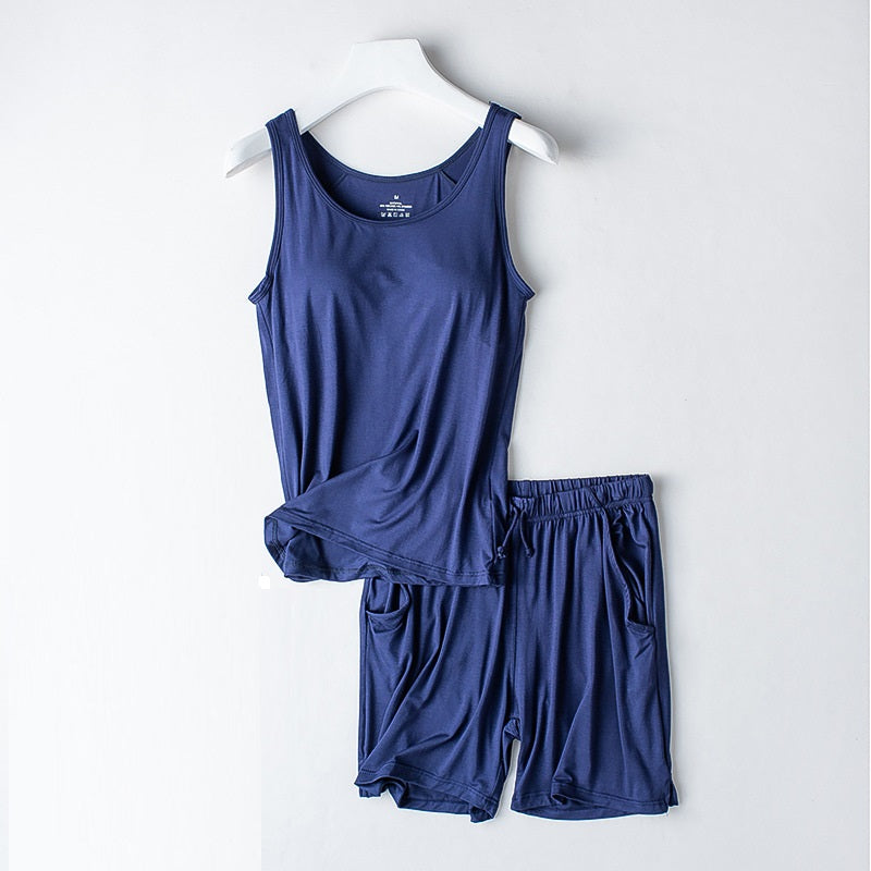 Capri Pajama Set Shelf Bra Cami Pajamas Luxury Home Sheets Karen