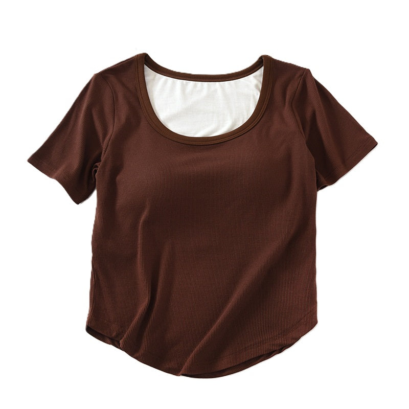 Tank-Crop-Top mit integriertem BH