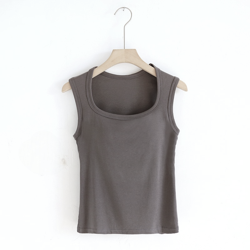 Cami-Tanktop mit integriertem BH, Camsiole-Unterhemd