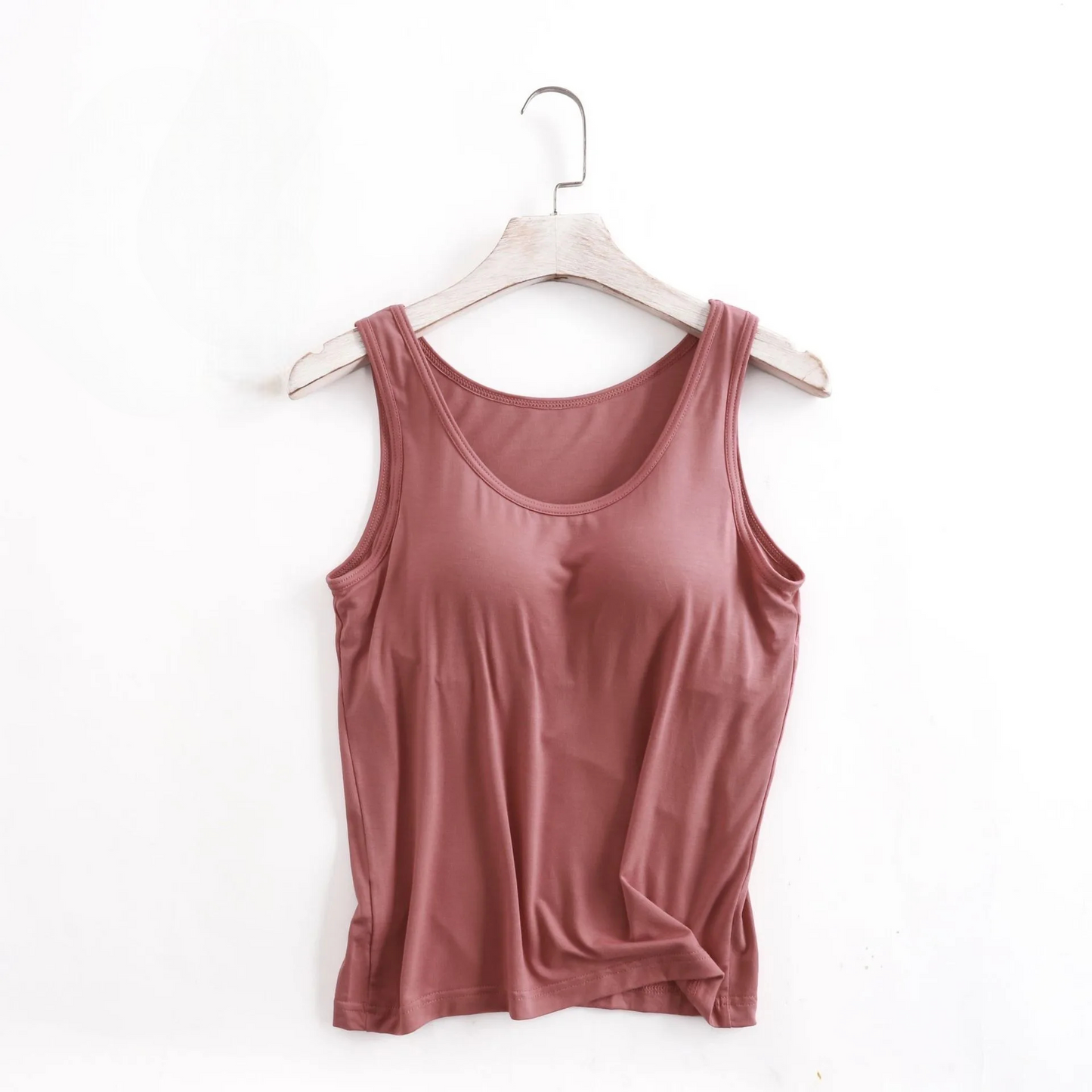Built In Bra Tank Top Soft and Lightweight