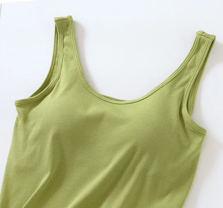 Cami-Tanktop mit integriertem BH, Camsiole-Unterhemd