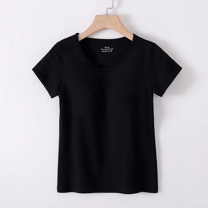 T-Shirt mit integrierter BH-Polsterung, Übergröße erhältlich