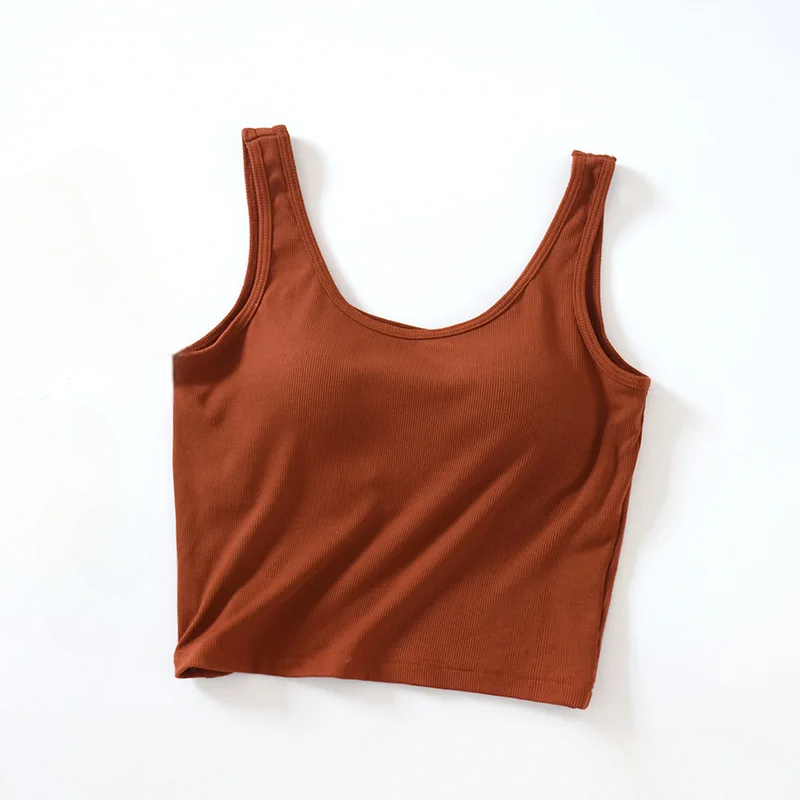 Cami-Tanktop mit integriertem BH, Camsiole-Unterhemd