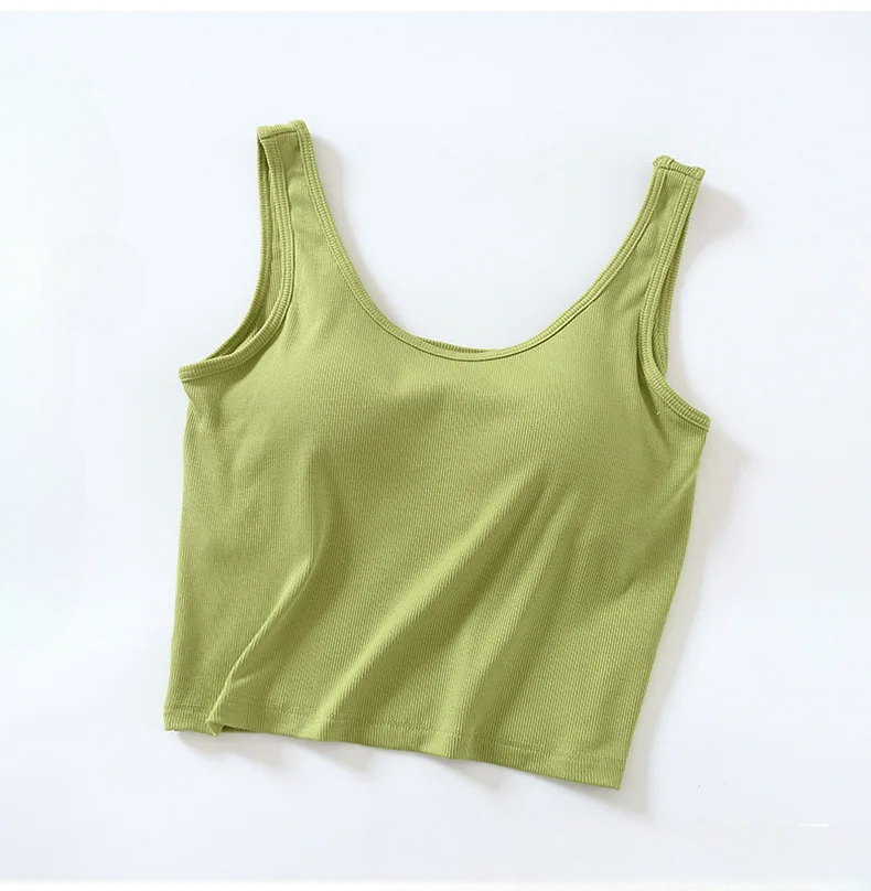 Cami-Tanktop mit integriertem BH, Camsiole-Unterhemd