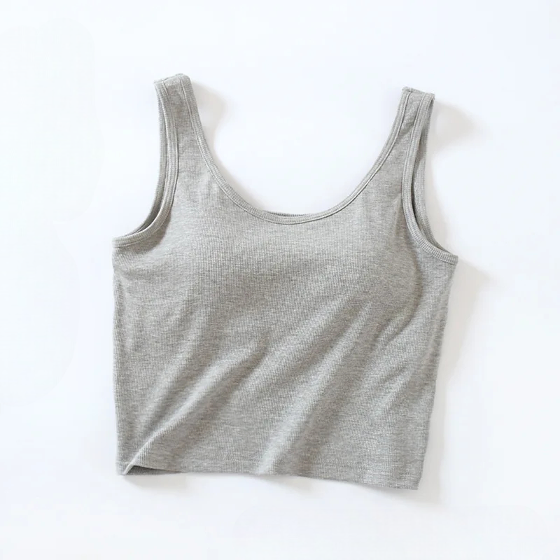 Cami-Tanktop mit integriertem BH, Camsiole-Unterhemd