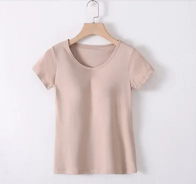 T-Shirt mit integrierter BH-Polsterung, Übergröße erhältlich