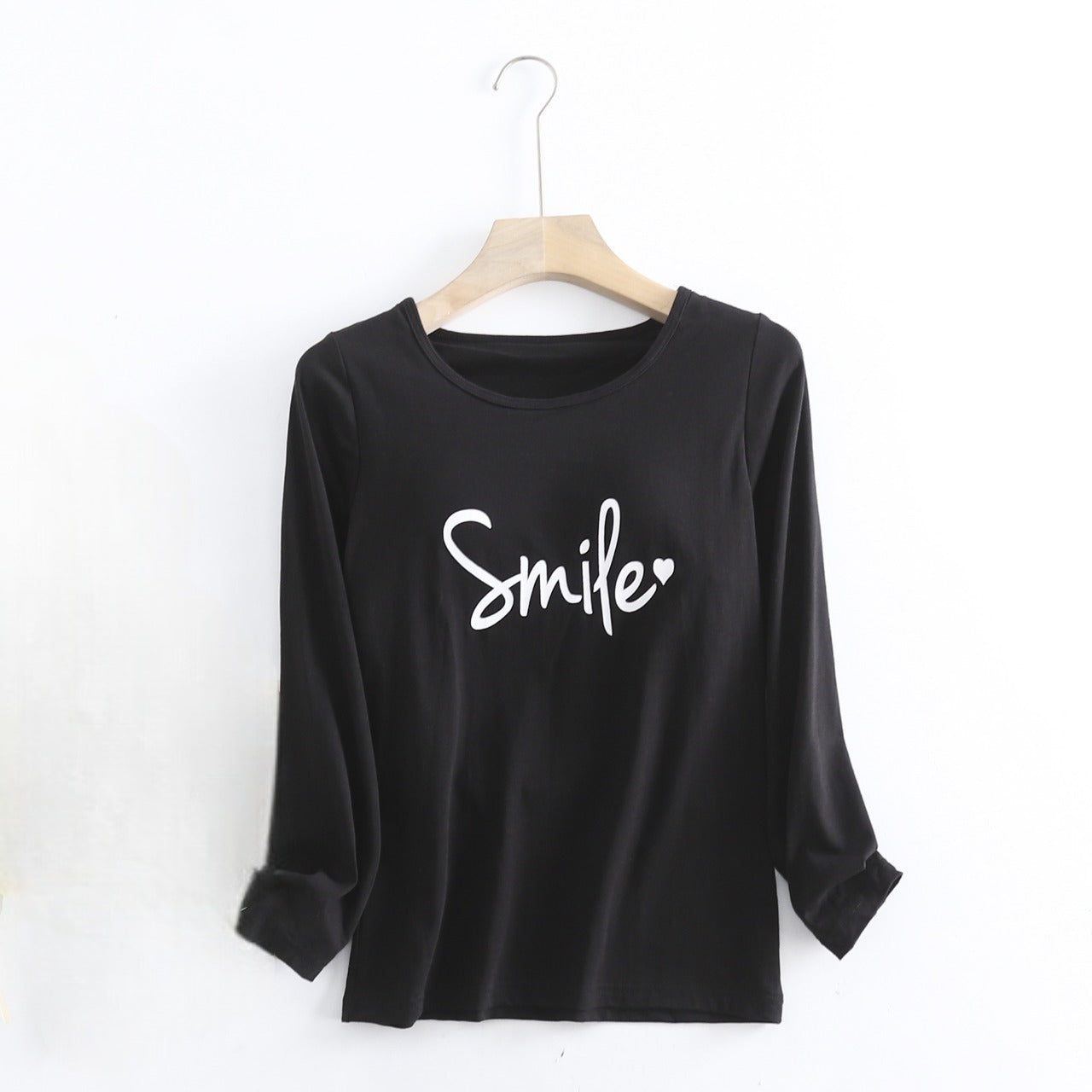 Langärmliges Top mit integriertem BH Cotton Smile