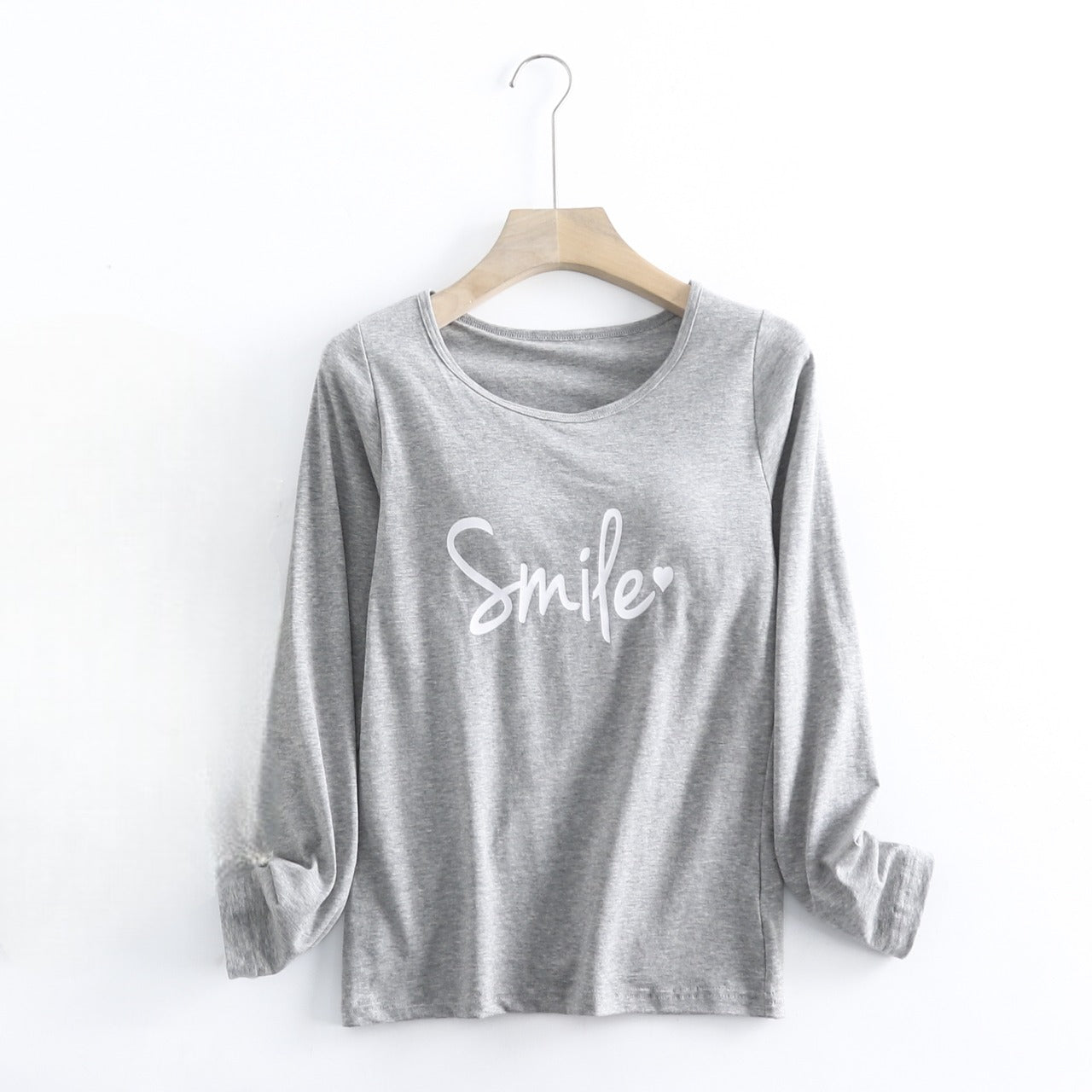 Langärmliges Top mit integriertem BH Cotton Smile