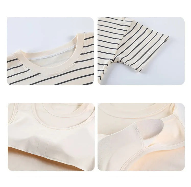 Pyjama-Oberteil mit integrierter Polsterung. Loungewear-Set in Übergröße erhältlich.