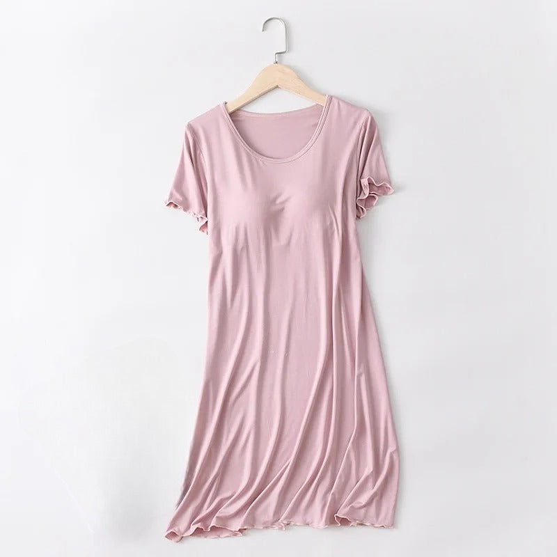 Nightgown with built online in bra