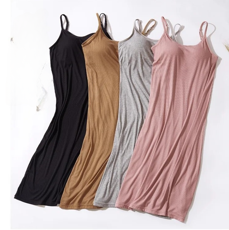 Night Dress with Straps Loungewear Sleepwear With Inbuilt Bra Undo