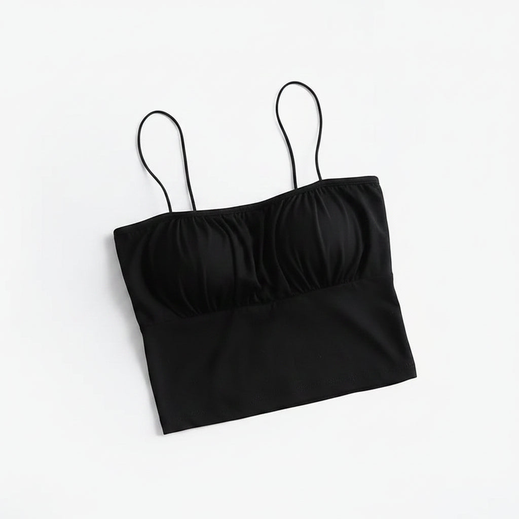 Cami-Tanktop mit integriertem BH, Camsiole-Unterhemd