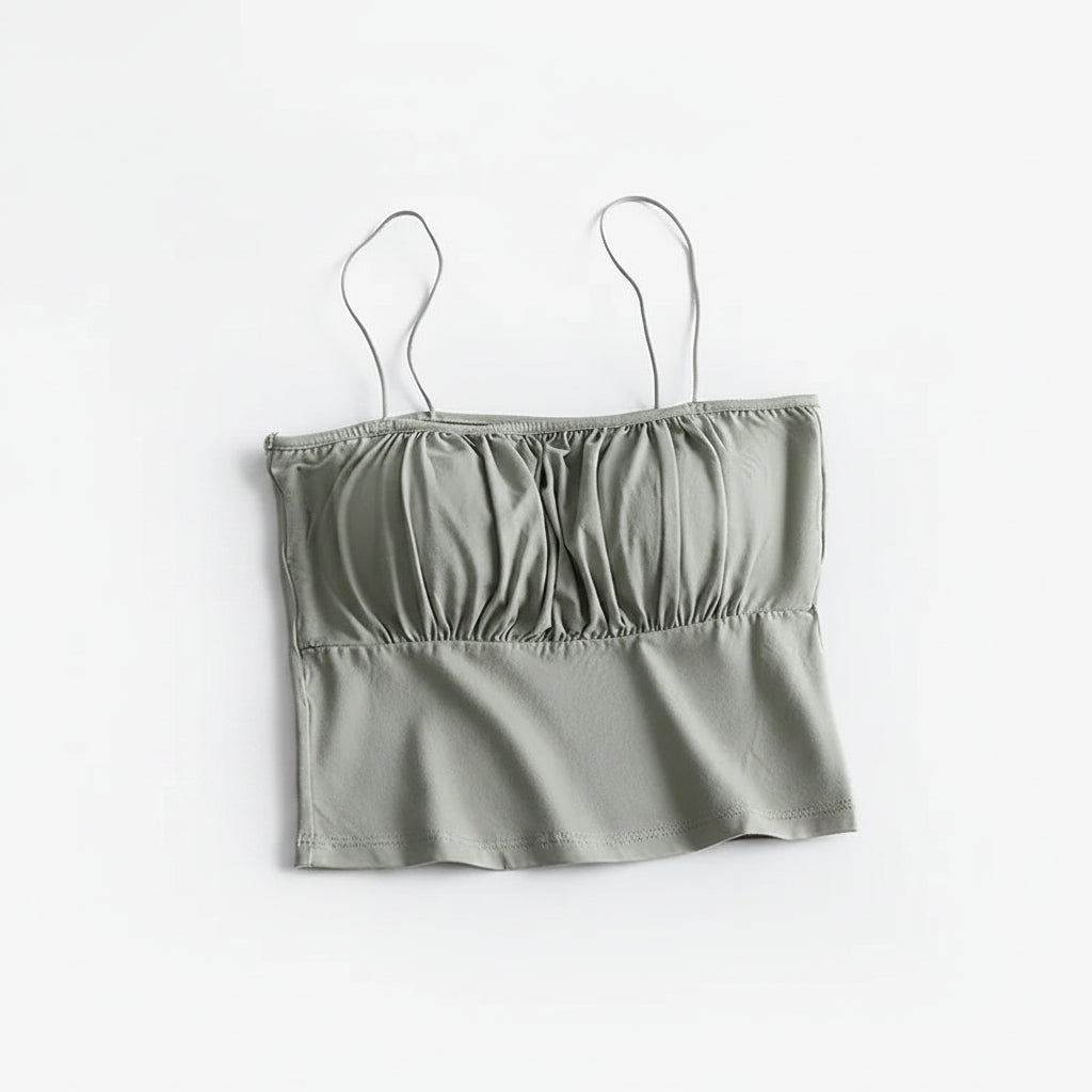 Cami-Tanktop mit integriertem BH, Camsiole-Unterhemd