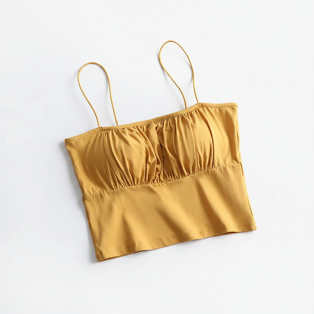 Cami-Tanktop mit integriertem BH, Camsiole-Unterhemd