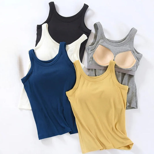 Tops mit integriertem BH Tank Top