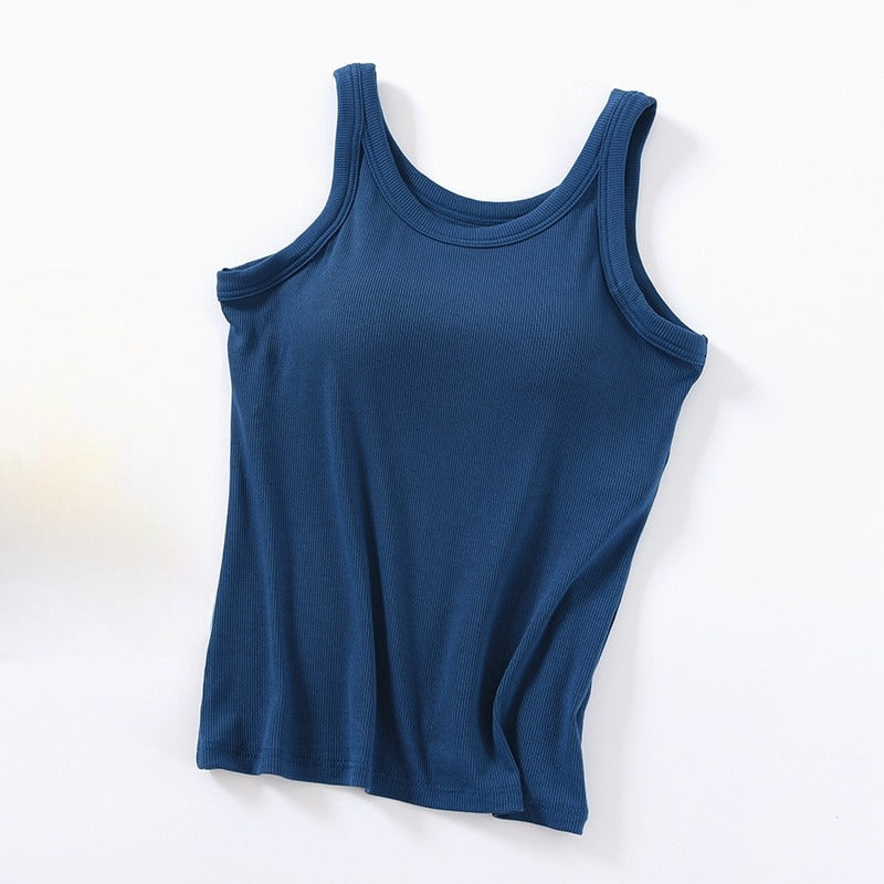 Tops mit integriertem BH Tank Top