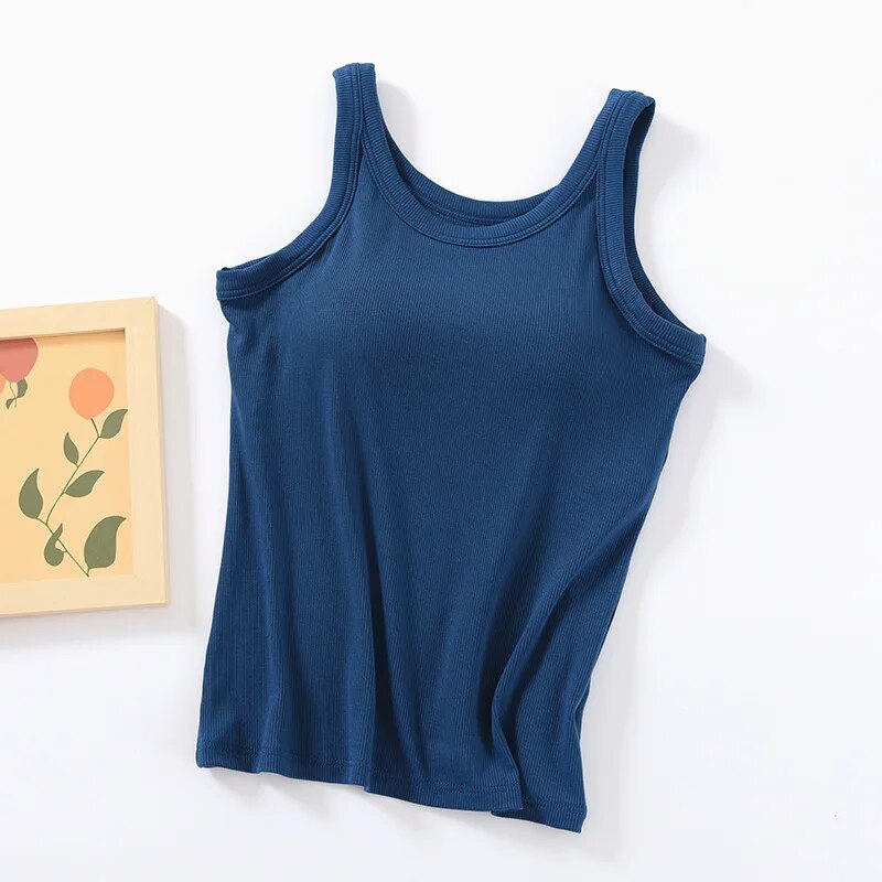 Buy Nino Tank Tops with Inbuilt Bra for Women Online in India on a
