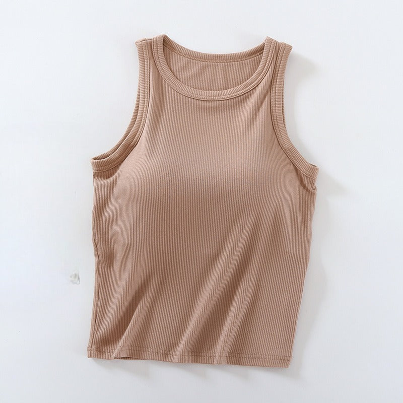 Tank-Crop-Top mit integriertem BH