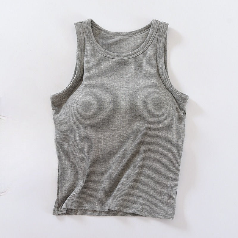 Tank-Crop-Top mit integriertem BH