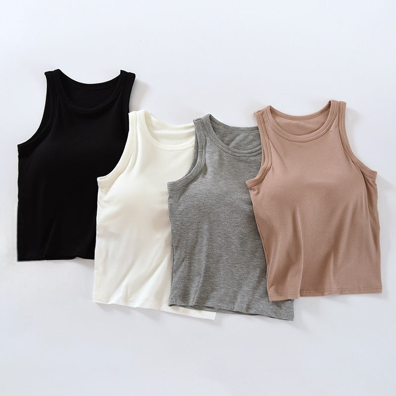 Tank-Crop-Top mit integriertem BH